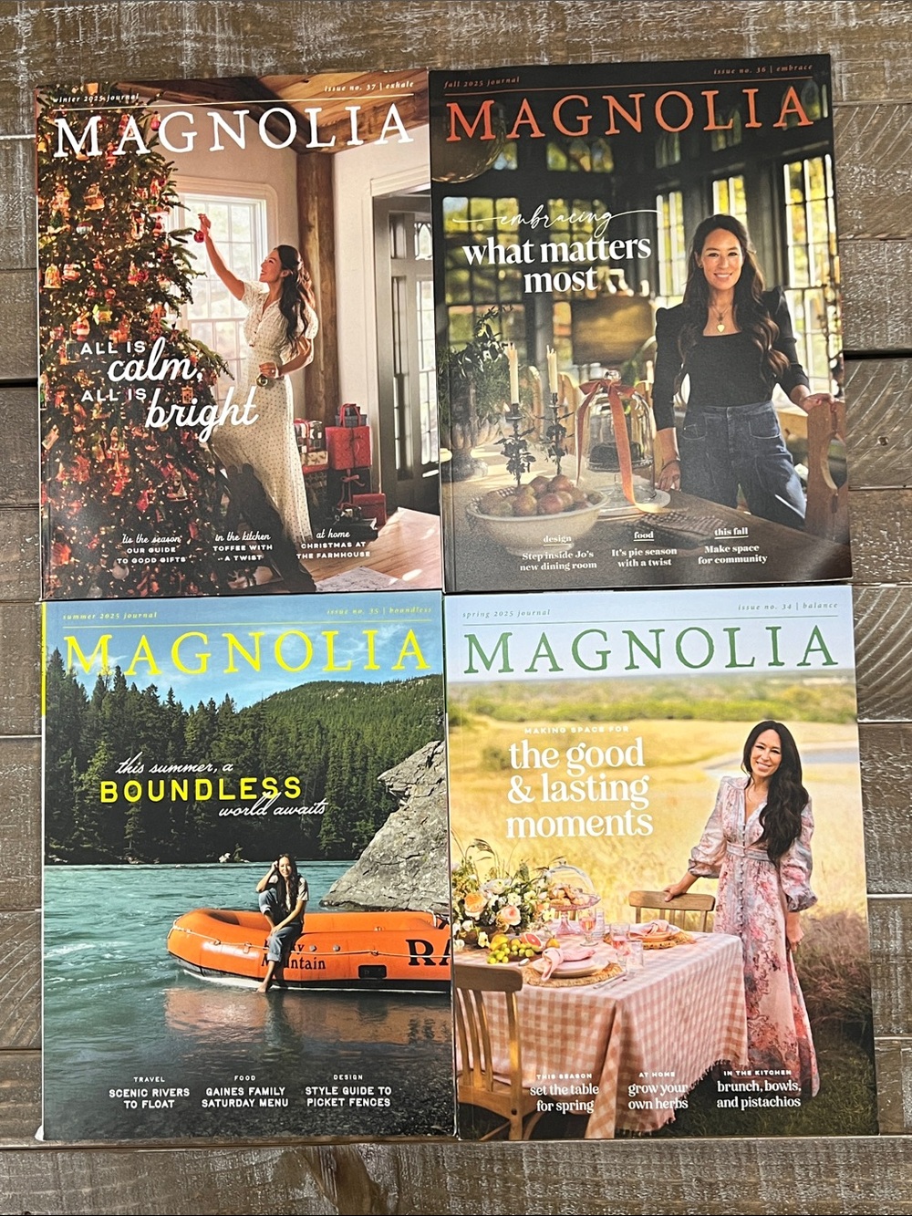 Magnolia Magazine- set of 4 34,35,36,37 (2025)
